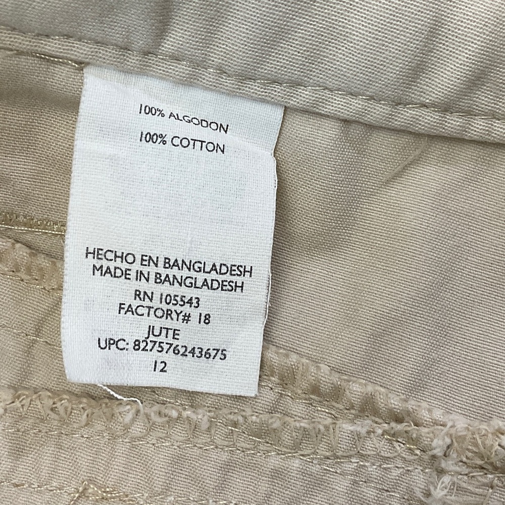 Daisy Fuentes Weekender Tan Cargo Pants – Women’s Size 12 - Picture 6 of 11